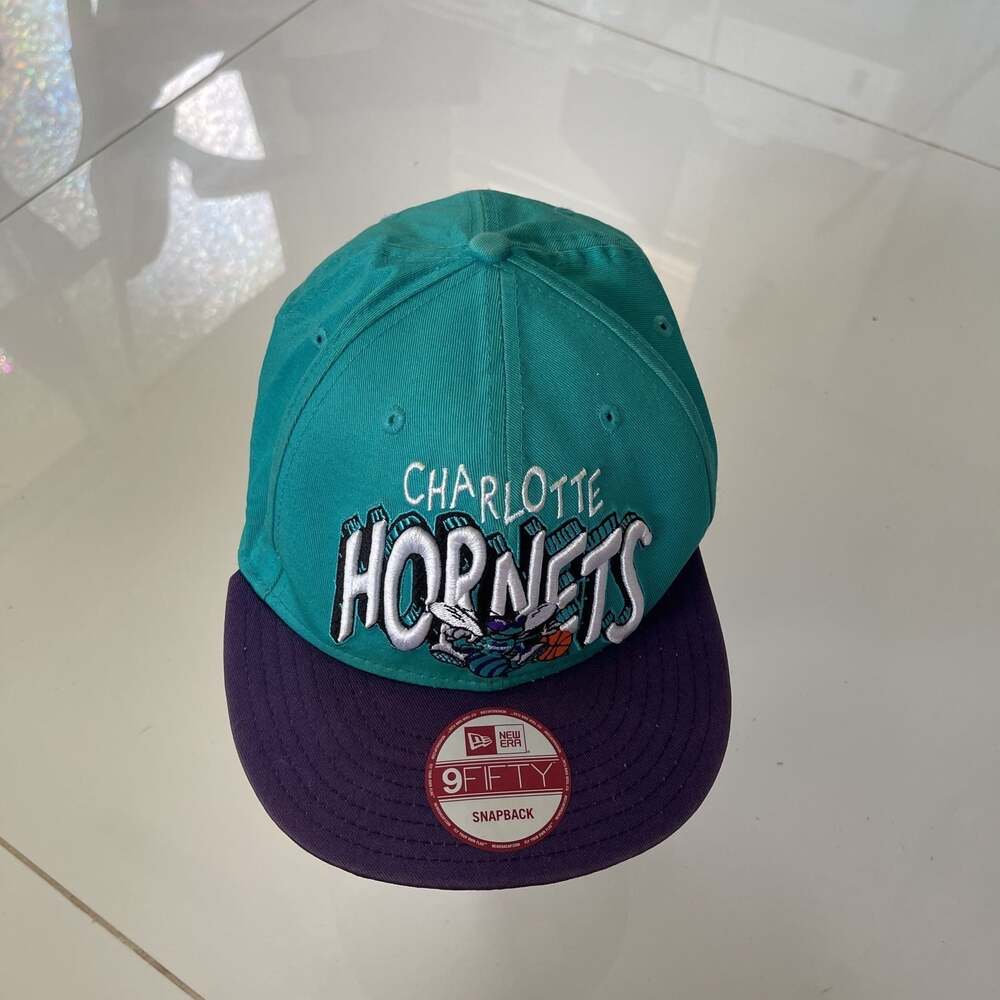Charlotte Hornets New Era 9FIFTY Snapback Hat - Teal and Purple